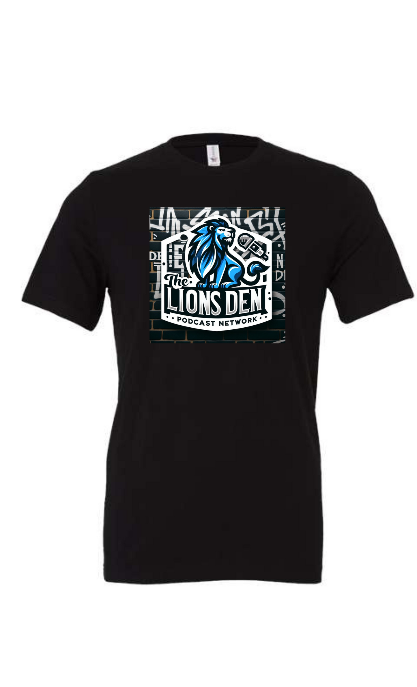Lions Den Podcast Network t-shirt