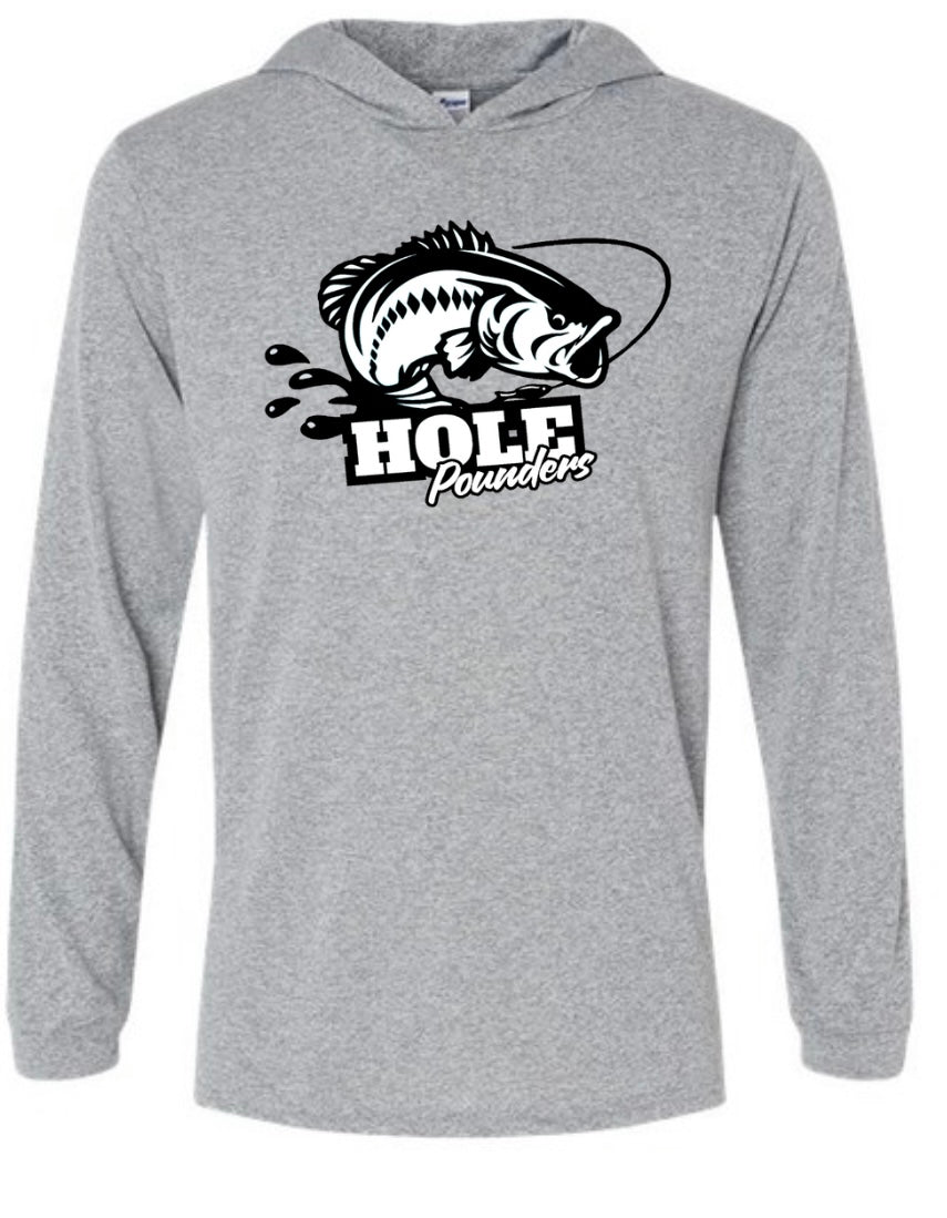 Hole Pounders Fishing hooded shirt