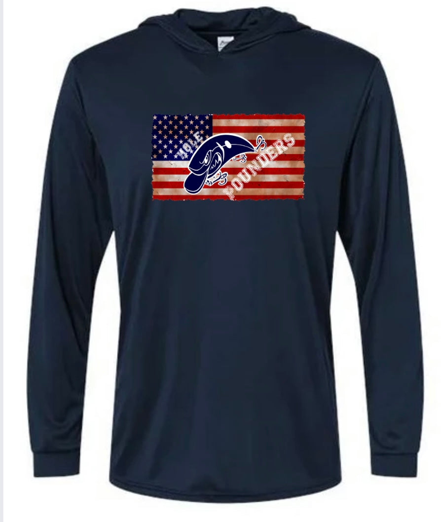 Hole Pounders Fishing hooded shirt