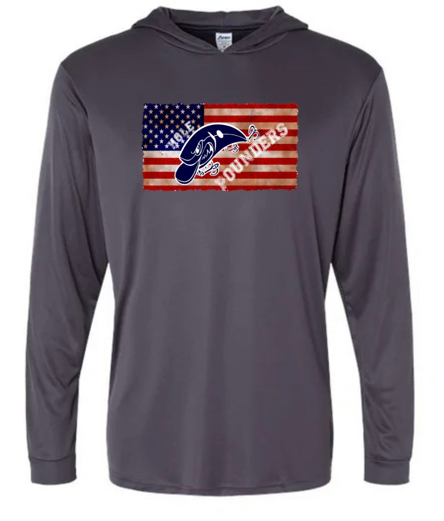 Hole Pounders Fishing hooded shirt