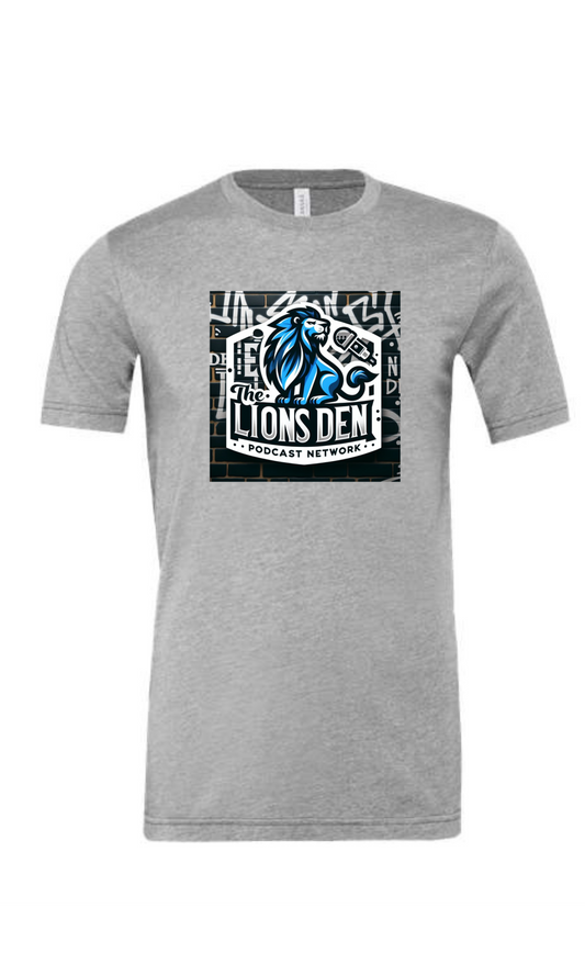 Lions Den Podcast Network t-shirt