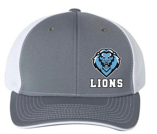 Lions Baseball fitted hat. Select S/M or L/XL