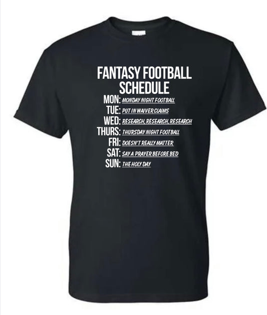 Fantasy FOOTABLL schedule