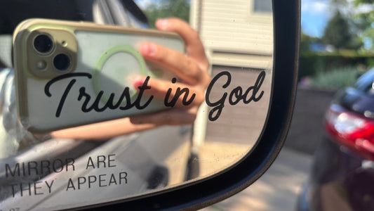 Trust in God car decal